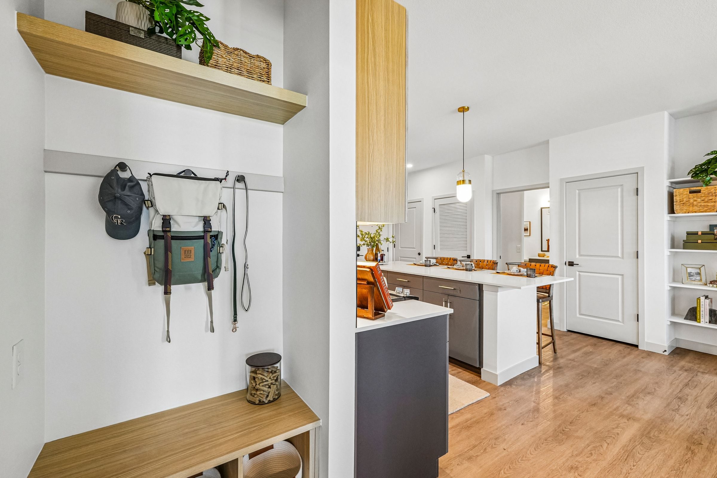 Model Mudroom and Kitchen